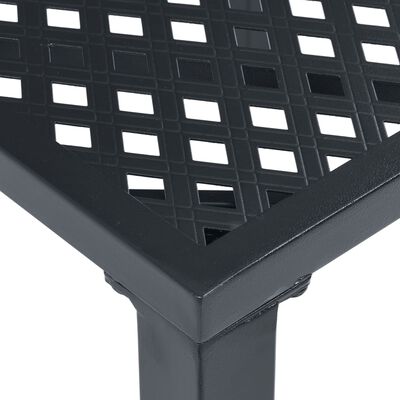 vidaXL Patio Chairs 4 pcs Mesh Design Steel Black