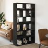 vidaXL Book Cabinet Black oak 100 x 33 x 187.5 cm Engineered wood