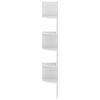 vidaXL Wall Corner Shelf White Engineered wood Medium Wall Corner Shelf