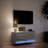 vidaXL TV Wall Cabinet Grey Sonoma Engineered wood 31.5 x 12.2 x 15.0 in