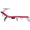 vidaXL Folding Sun Lounger Folding Red 190 x 57 x 81 cm Oxford
