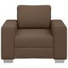 vidaXL Sofa Brown 39.37 x 30.31 x 32.28 in Fabric