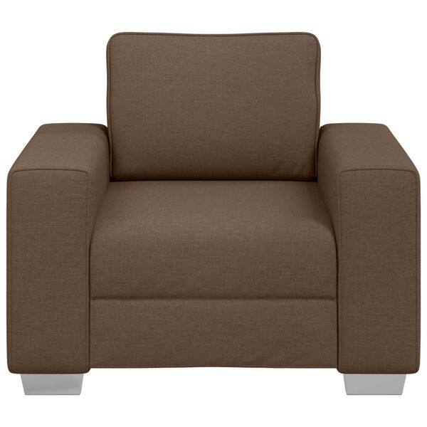 vidaXL Sofa Brown 39.37 x 30.31 x 32.28 in Fabric