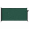 vidaXL Retractable Side Awning Dark Green