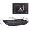 vidaXL Sink Black 19.7"x13.8"x3.9" Marble