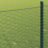 vidaXL Hexagon Fence Green 5.2‘ x 328.1‘ Steel