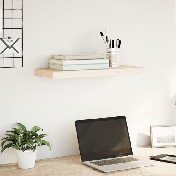 vidaXL Floating Shelf Oak Engineered wood with oak veneer
