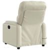 vidaXL Massage Recliner Chair Cream Faux leather, metal, plywood Standard