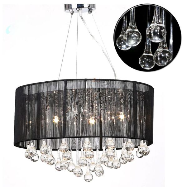 vidaXL Chandelier Black 18"x20"
