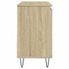 vidaXL Bathroom Cabinet Sonoma oak Engineered wood, iron Medium