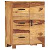 vidaXL Sideboard 22.8"x11.8"x29.5" Solid Acacia Wood