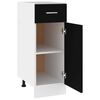 vidaXL Drawer Bottom Cabinet Black Engineered wood Medium