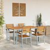 vidaXL Garden Dining Set 5 pcs Gray and brown