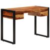 vidaXL Desk Brown Solid Acacia wood, Powder-coated steel Medium Desk