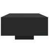 vidaXL Coffee Table Black Engineered wood Low Coffee Table Coffee Table