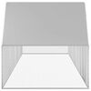 vidaXL Chicken Coop Silver Galvanized steel 26x6.5x6.5 feet Durable