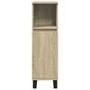 vidaXL Bathroom Furniture Set Sonoma Oak Engineered Wood, Iron Large