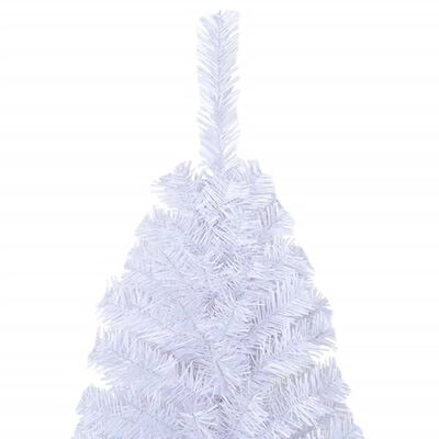 vidaXL Artificial Christmas Tree with Thick Branches White 4 ft PVC