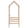 vidaXL Kids'Bed Roof Natural Wood Solid pine wood 42.5 x 27.6 x 69.5 in