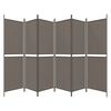 vidaXL 6-Panel Room Divider Anthracite 118.1"x70.9" Fabric