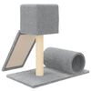 vidaXL Cat Tree Light grey Engineered wood Medium Durable Cat Tree