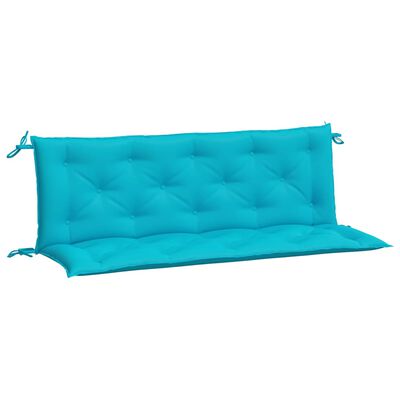 vidaXL Garden Bench Cushions 2pcs Turquoise 59.1"x19.7"x2.8" Fabric