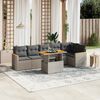 vidaXL Garden Sofa Set Grey