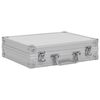 vidaXL Gun Case Aluminum ABS Silver