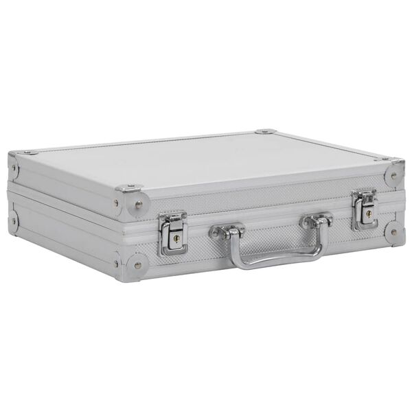 vidaXL Gun Case Aluminum ABS Silver