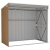 vidaXL Garden Shed Brown (wood-like finish) Galvanized steel, metal Medium