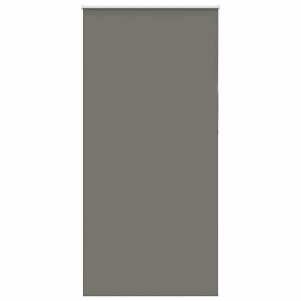 vidaXL Roller Blind Grey 100% Polyester, Aluminum top rail 37.4 x 90.6 in