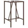 vidaXL Outdoor Bar Table Brown and Black