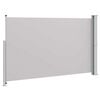 vidaXL Side Awning Grey Polyester with PU coating, powder-coated steel