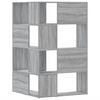 vidaXL Corner Bookcase Grey Sonoma Engineered Wood 55.1 x 33.5 x 33.5 in