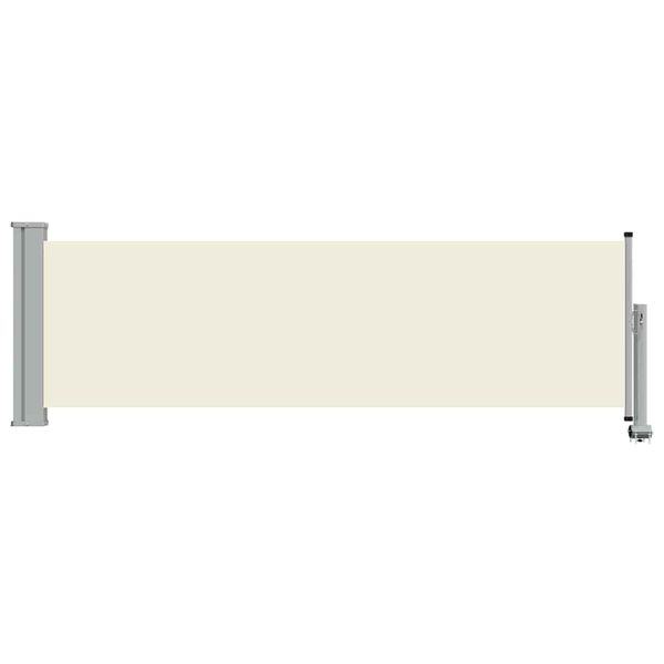 vidaXL Side Awning Cream and Grey
