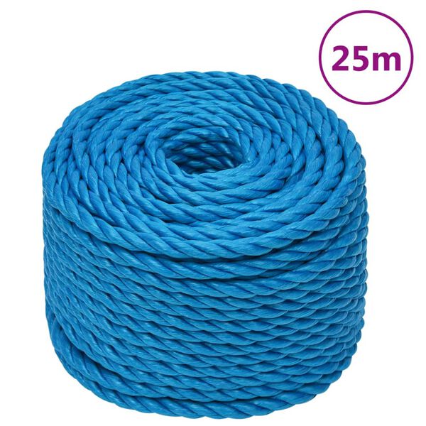 vidaXL Work Rope Blue 0.55 " 82.0 ' Polypropylene
