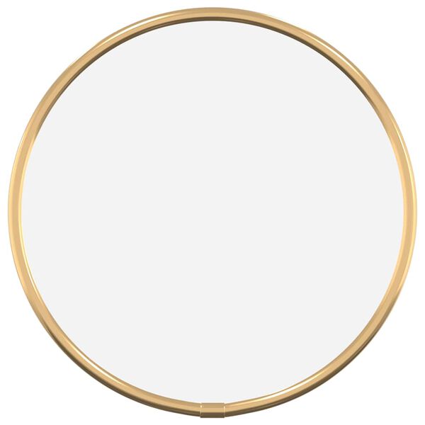 vidaXL Wall Mirror Gold Glass, PVC Small Wall mounting Wall Mirror