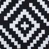 vidaXL Patio Carpet ARAKIL White and Black 47.2x70.9" PP