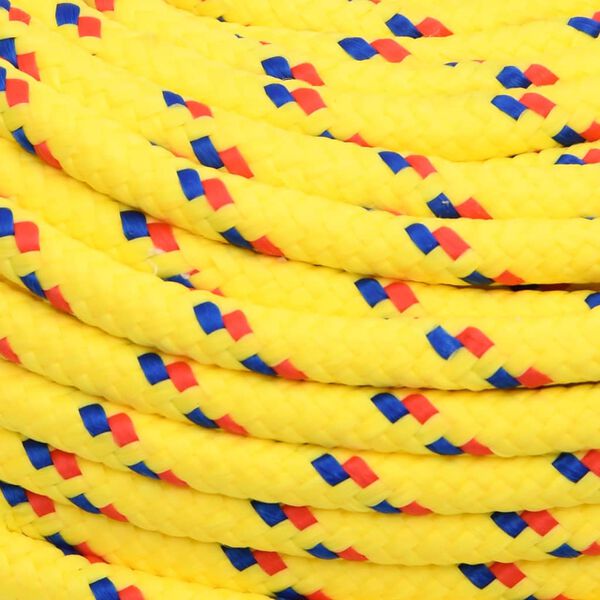 vidaXL Boat Rope Yellow 0.24 " 82.0 ' Polypropylene