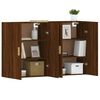vidaXL Wall Mounted Cabinet Set of 2 Brown oak