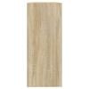 vidaXL Bookcase Sonoma oak Engineered wood 39.4 x 11.8 x 28.3 in Storage