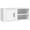 vidaXL TV Cabinet Set of 2 White Engineered Wood Medium TV Cabinet