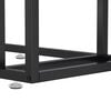 vidaXL Side Table Black Marble Tempered Glass & Powder-Coated Iron