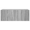 vidaXL TV Wall Cabinet Grey sonoma Engineered wood Medium