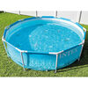 INTEX Metal Frame Pool Blue Steel frames and vinyl liner 10ft diameter
