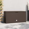 vidaXL Storage Box Brown Polypropylene Medium Garden Storage Box