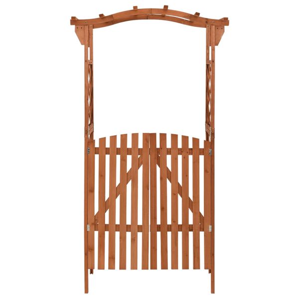 vidaXL Pergola Brown Solid firwood, solid pine wood Medium