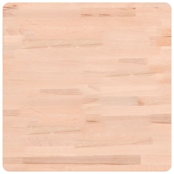 vidaXL Table Top Beech wood Solid beech wood 19.7 x 19.7 in Durable