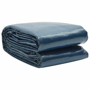 vidaXL Pool Cover Black and Blue Polyethylene (PE) Film 288.2 x 144.1 in