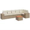 vidaXL Garden Sofa Set Beige